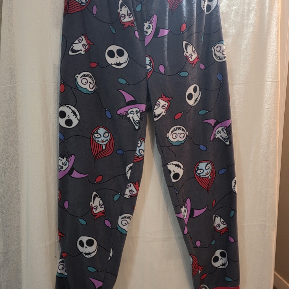 Nightmare Before Chritmas Disney Lounge Sleep Pants Womens Large